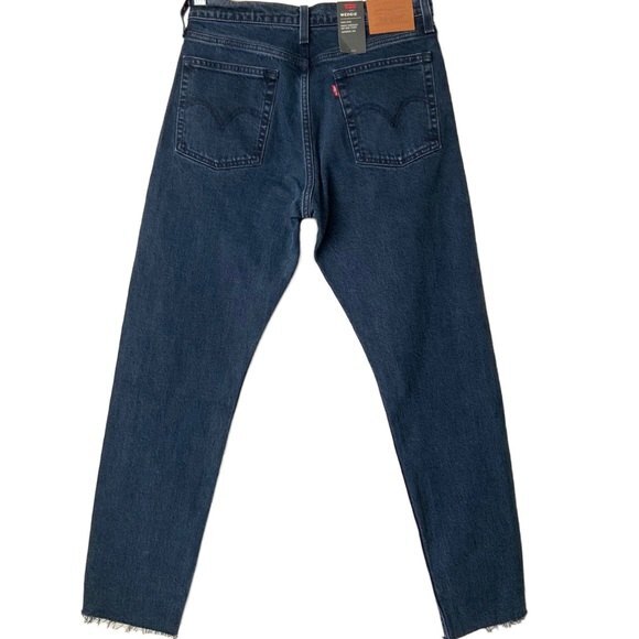 Levi’s Premium Wedgie Frayed Hem Jeans High Rise Button Fly 27 - Picture 3 of 11